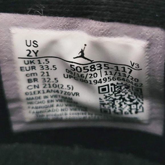 Jordan 11 Retro Low Legend Blue Sneakers Shoes (PS) 505835-117 - Size Youth 2 - Picture 8 of 9